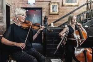 Wedding violin cello coombe abbey
