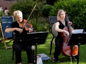Strings duo wedding sarabande anstry hall